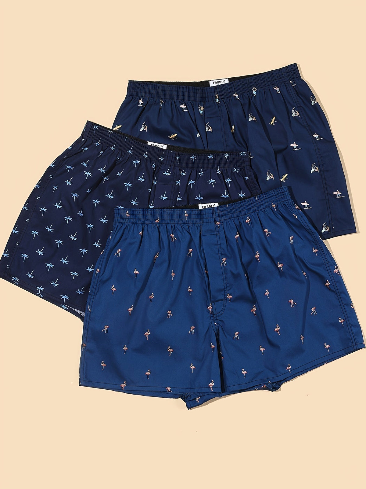 Men's Boxers - Modern Plant Print