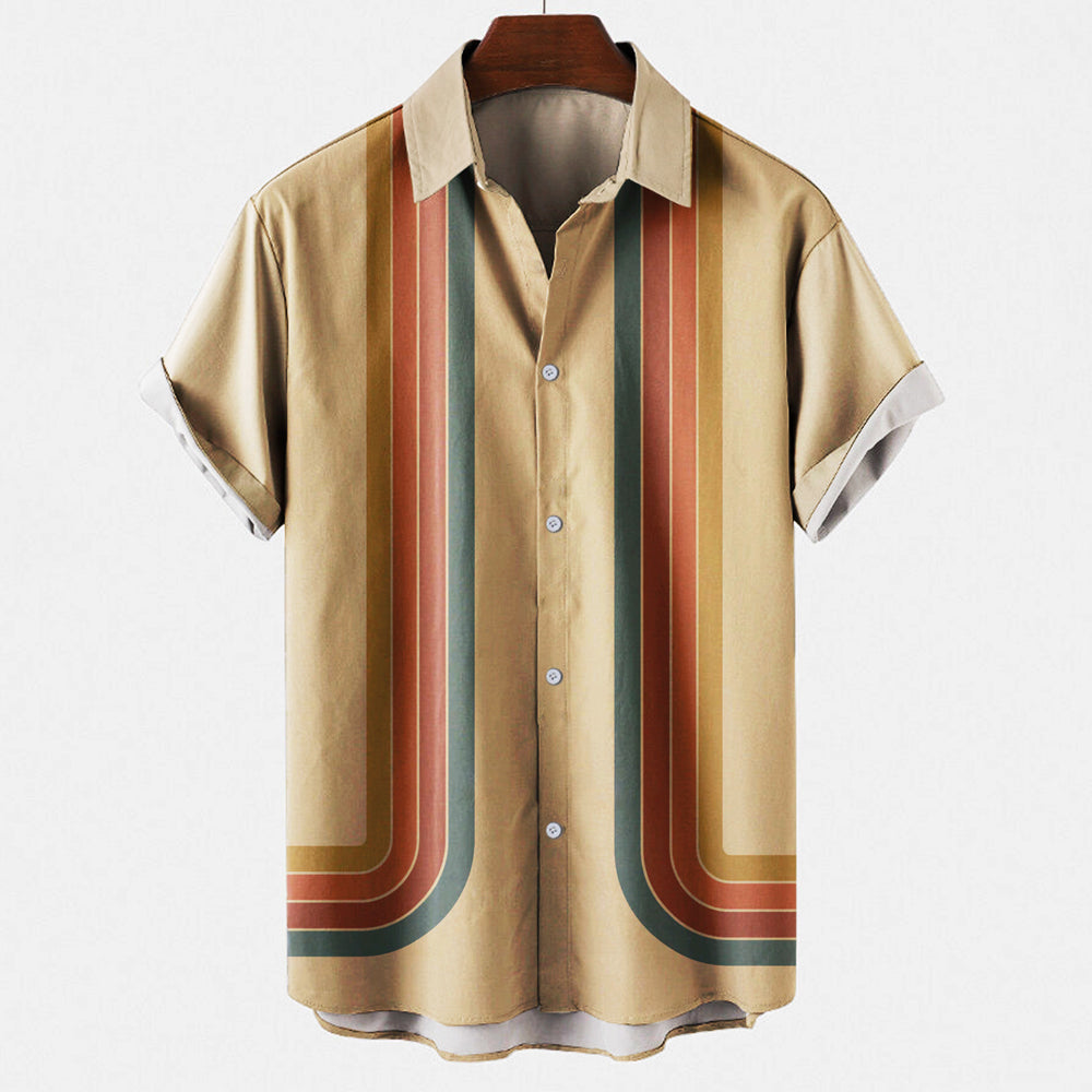 Men's Classic Retro Style Shirt for Versatile Wear