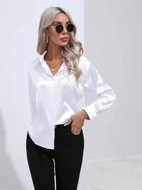 Long Sleeve Blouse - Elegant Top for Women