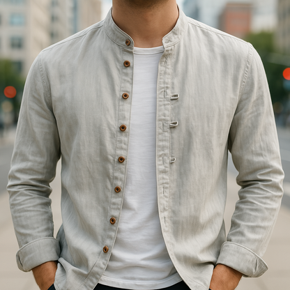 CHEMISE EN LIN ET COTON