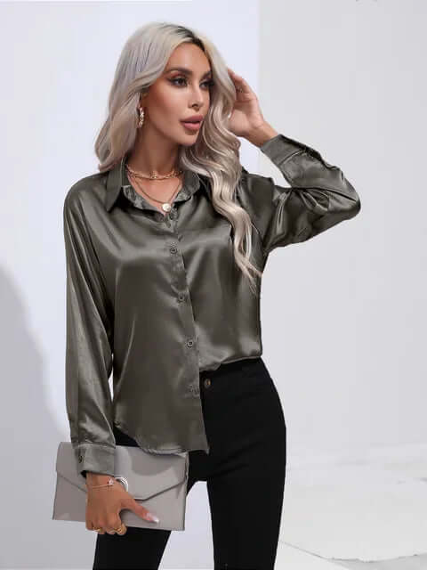 Long Sleeve Blouse - Elegant Top for Women