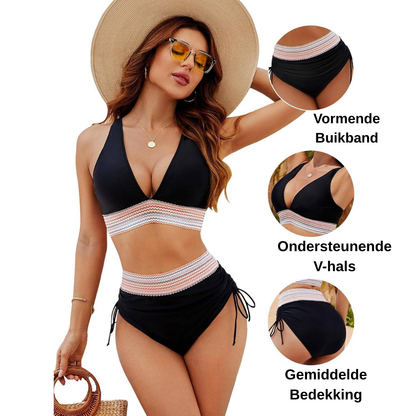Velessa - Hoog Taille Bikini Set met Corrigerend Effect