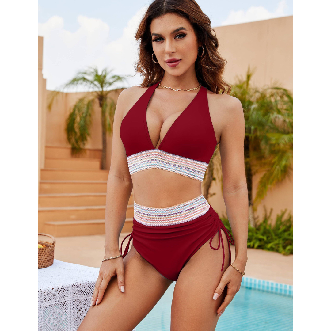 Velessa - Hoog Taille Bikini Set met Corrigerend Effect