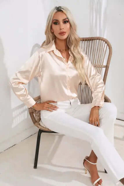 Long Sleeve Blouse - Elegant Top for Women