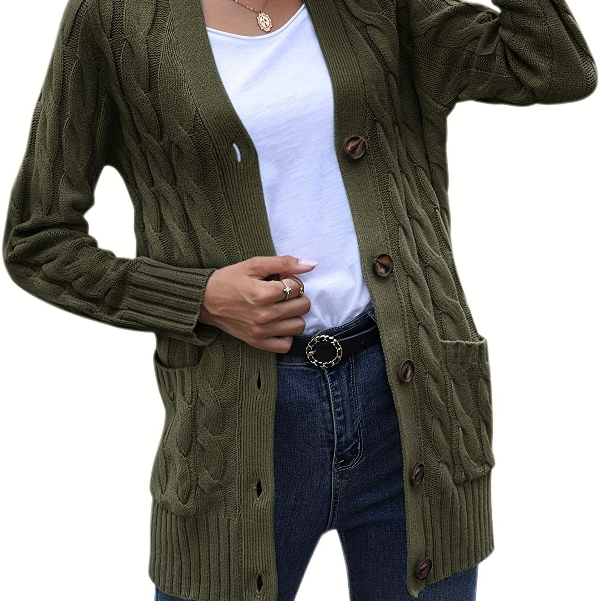 STIJLVOL GEBREID VEST VOOR VROUWEN