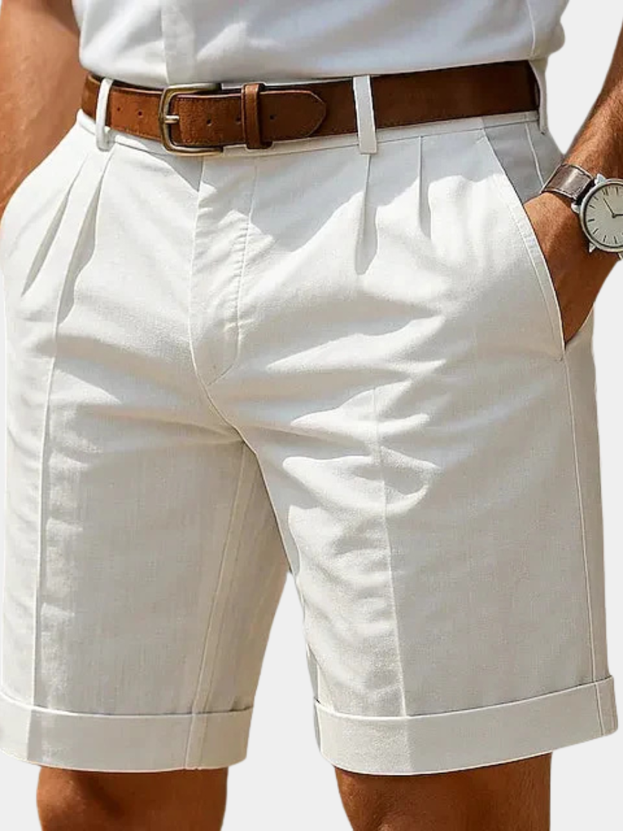 SHORT D'ÉTÉ PLISSÉ POUR HOMMES