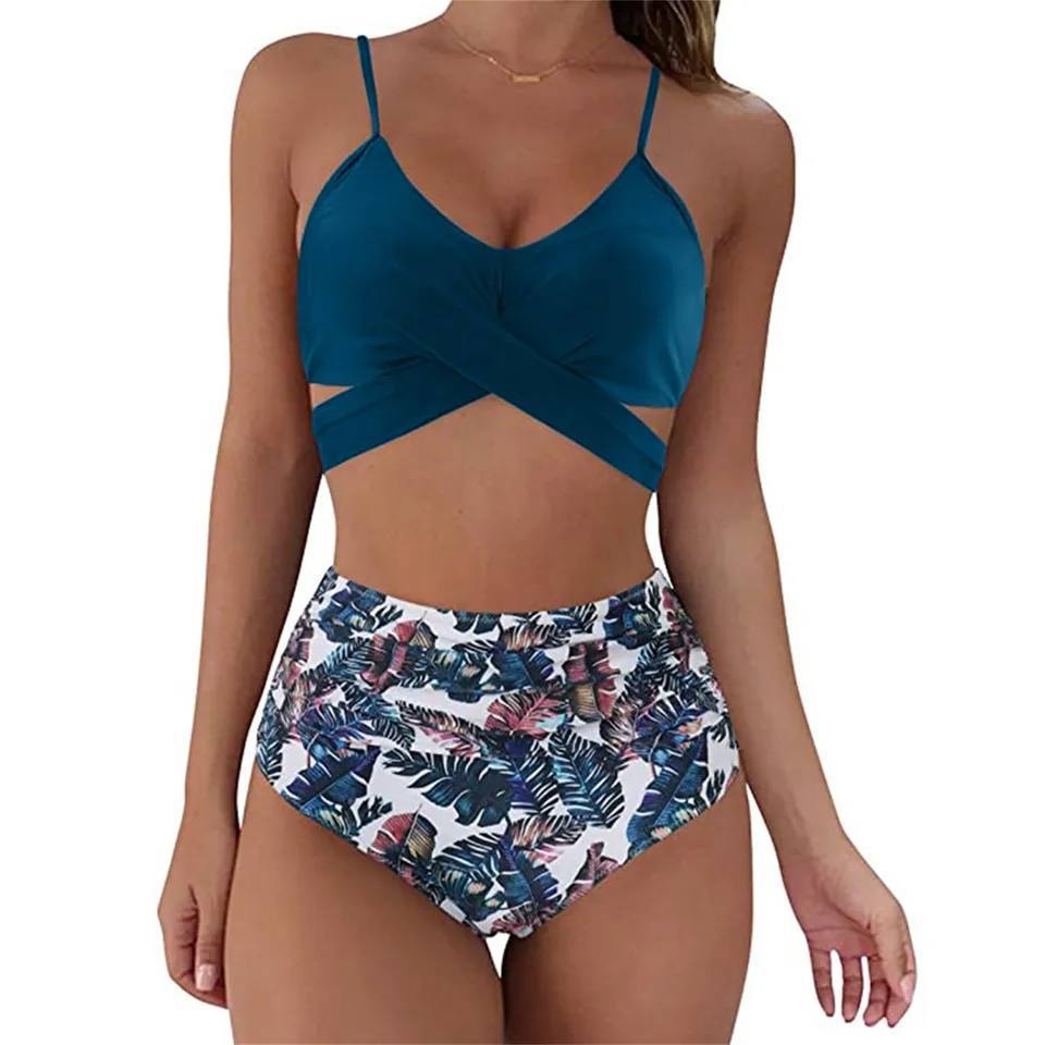Bikini - Kleurrijke High Waist Dames Bikini - SummerBelle