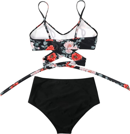 Bikini - Kleurrijke High Waist Dames Bikini - SummerBelle