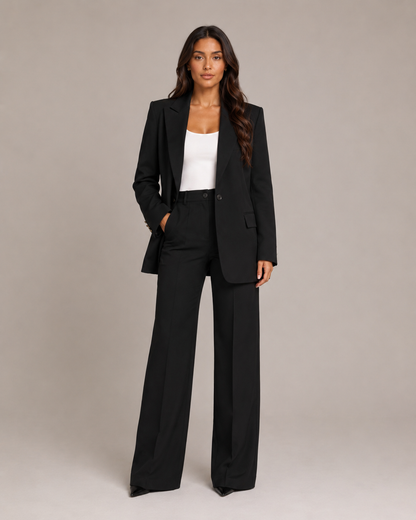 Nadine - Damespak met getailleerde blazer en rechte broek