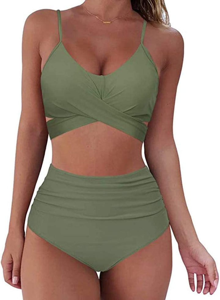 Bikini - Kleurrijke High Waist Dames Bikini - SummerBelle