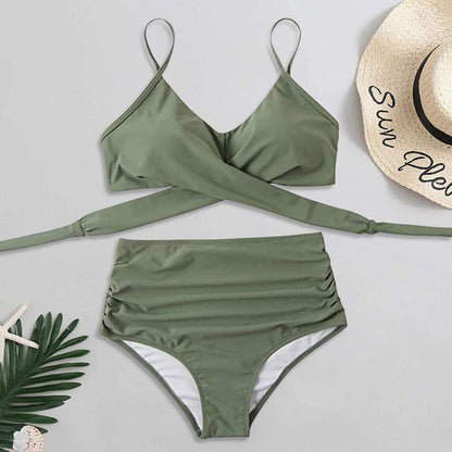 Bikini - Kleurrijke High Waist Dames Bikini - SummerBelle