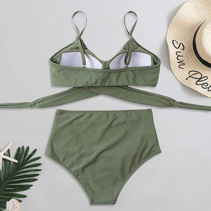 Bikini - Kleurrijke High Waist Dames Bikini - SummerBelle