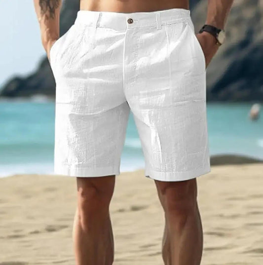 Leon | Herren Shorts kurz, leichte Sommershorts mit Taschen