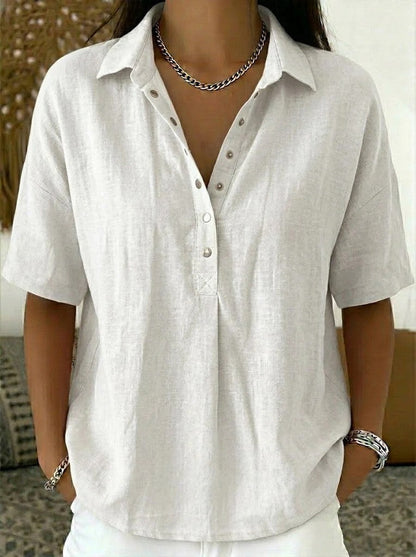 CHIQUE BLOUSE MET KRAAG VOOR VROUWEN