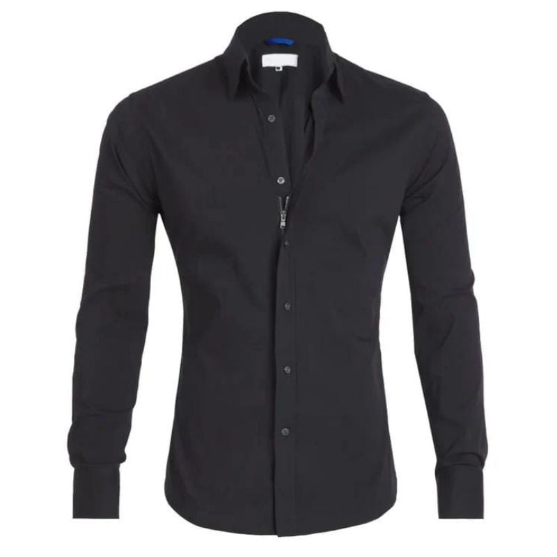 Chicago™ Crease resistant shirt with zipper (1+1 FREE)
