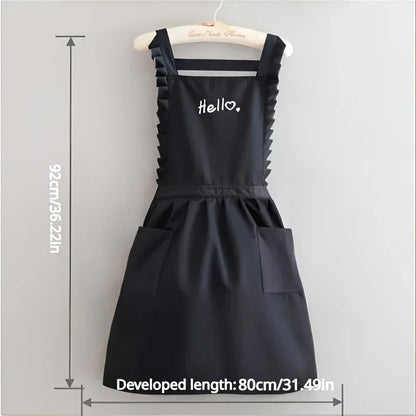 Floral Waterproof Apron with Full Coverage