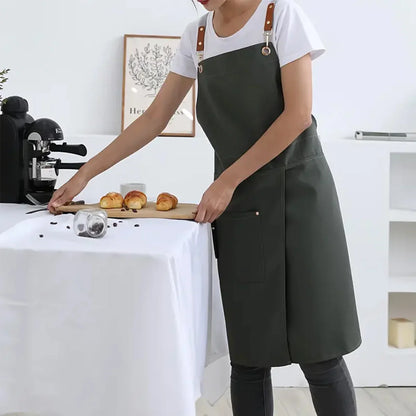 Waterproof Canvas Apron with Split Skirt