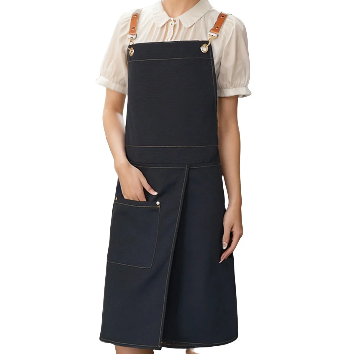Waterproof Canvas Apron with Split Skirt