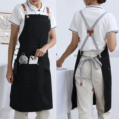 Waterproof Canvas Apron with Split Skirt
