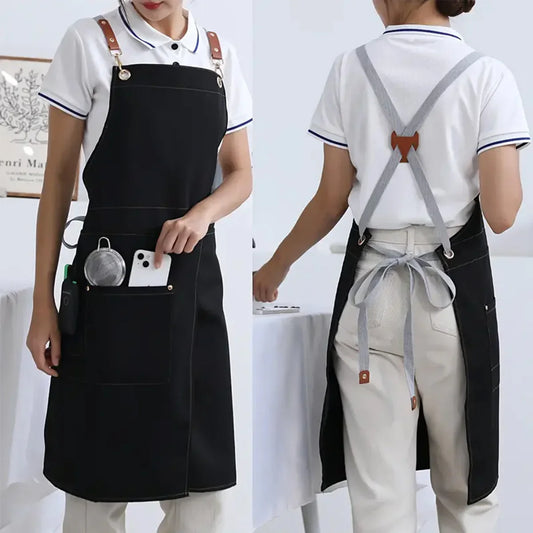 Waterproof Canvas Apron with Split Skirt
