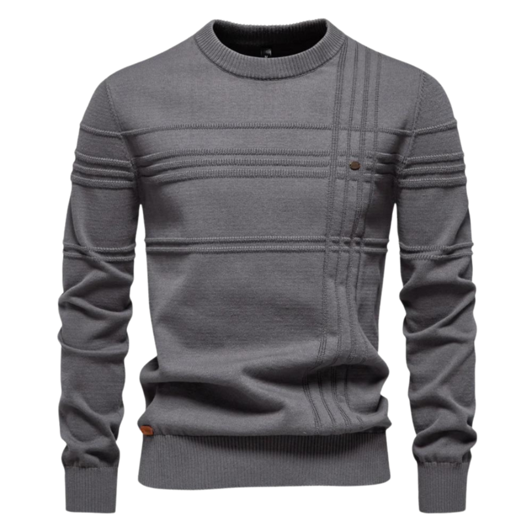 PULL ÉLÉGANT POUR HOMME AVEC DESIGN À CARREAUX