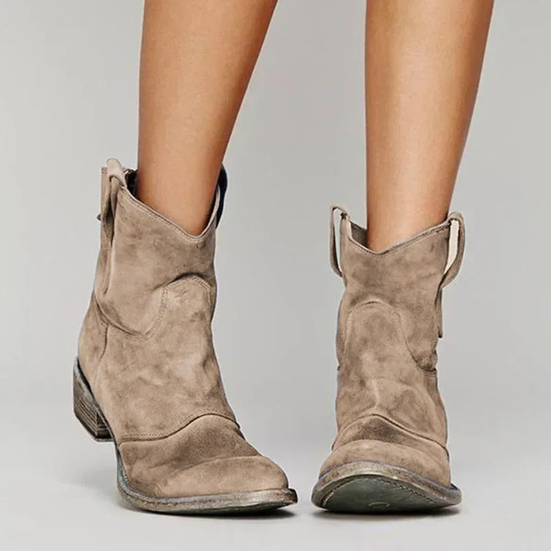 Dakota | Damen Western Stiefeletten Vintage Cowboy Ankle Boots
