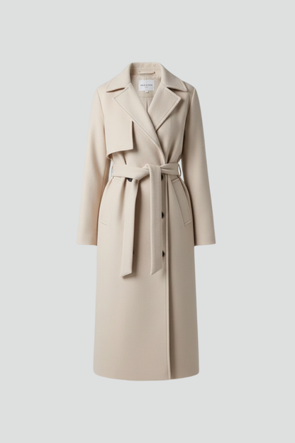 Charlotte Beaumont | Double Breasted Long Coat For Women