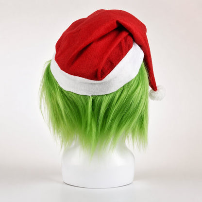 Grinch Maske mit Handschuhen
