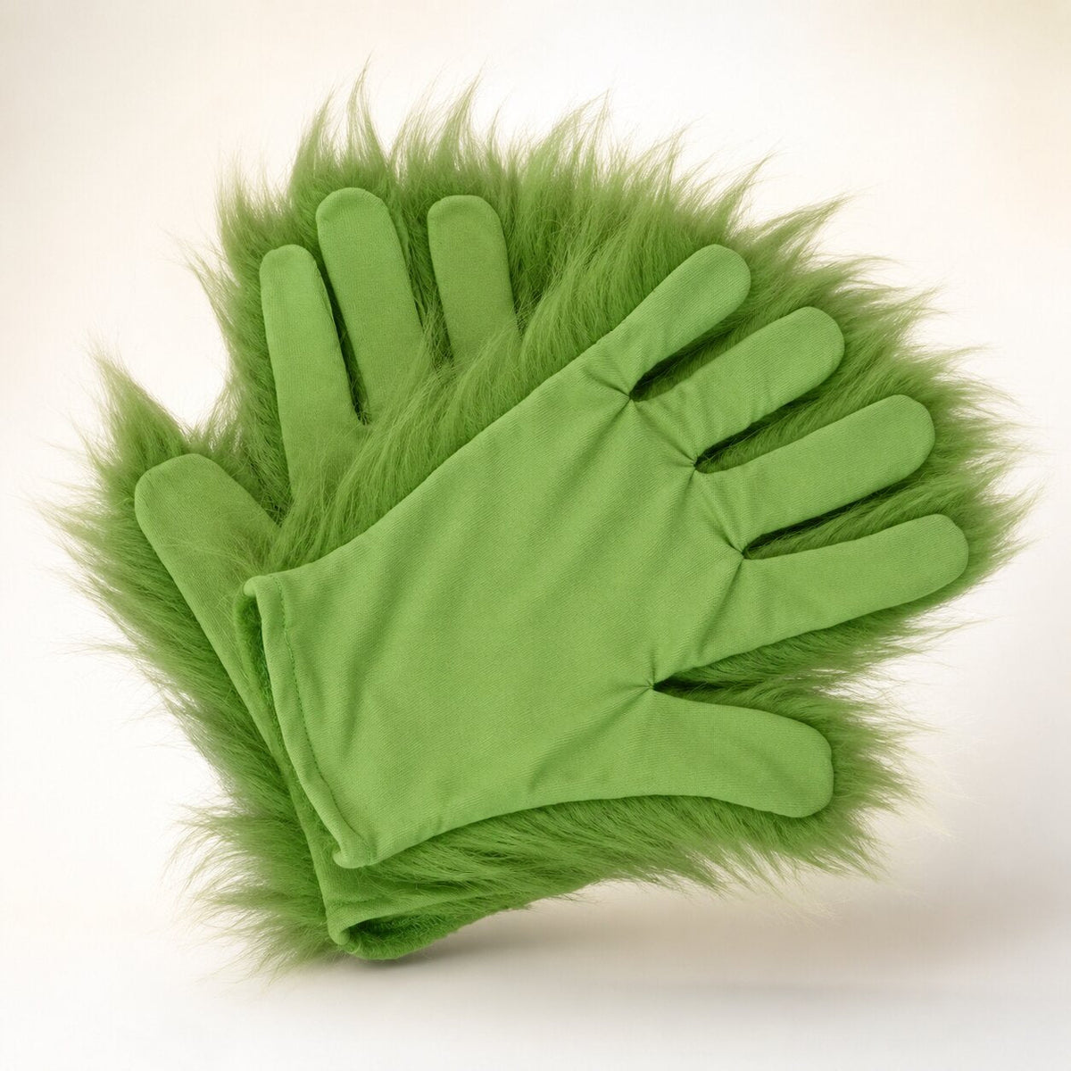 Grinch Maske mit Handschuhen