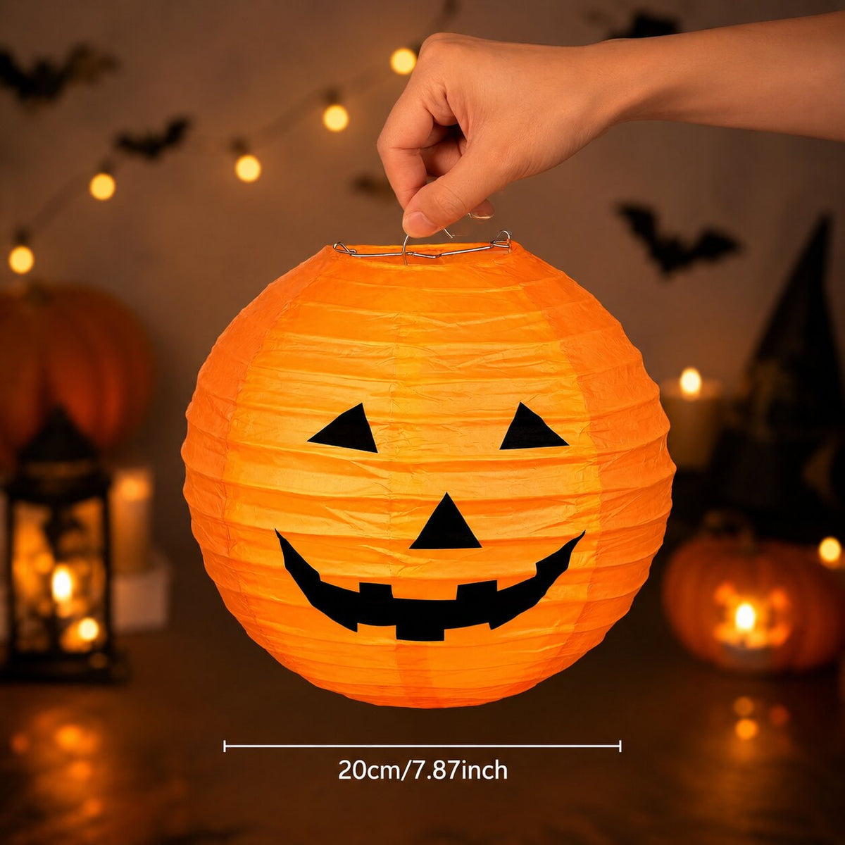 Halloween Kürbis Laternen im 2er Set