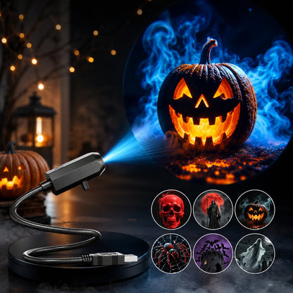 Halloween Projektor mit 6 Gruselmotiven