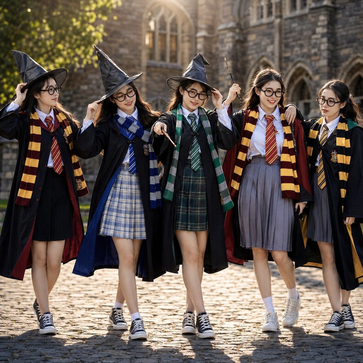 Harry Potter Kostüm mit Hogwarts Umhang