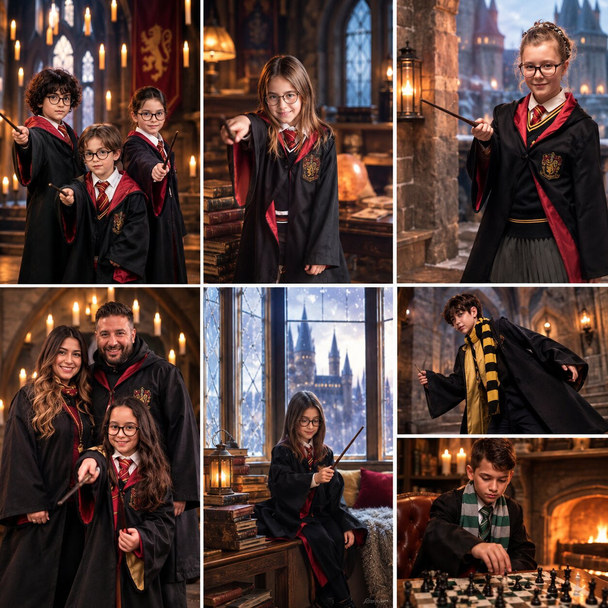 Harry Potter Kostüm mit Hogwarts Umhang
