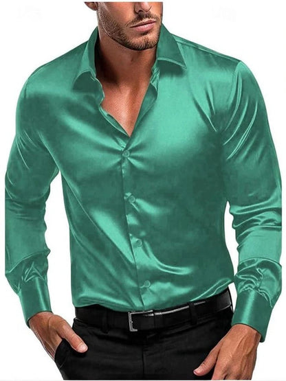Men's Elegant Silk Shirt