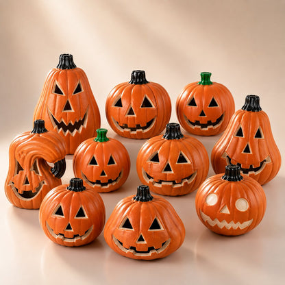 Leuchtende Halloween Kürbis Deko