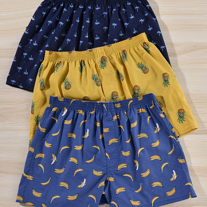 Men's Boxers - Modern Plant Print