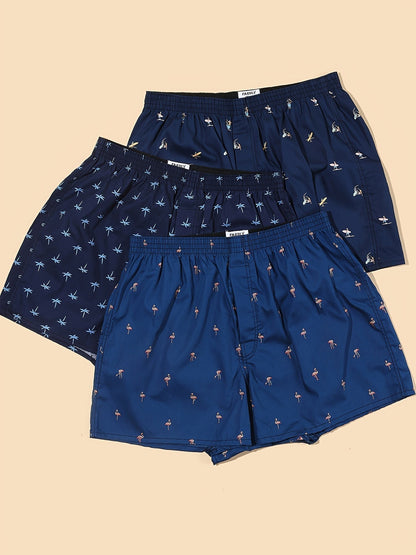 Men's Boxers - Modern Plant Print
