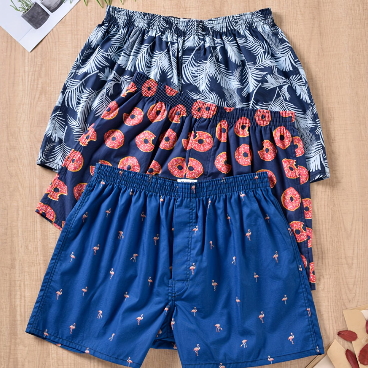 Men's Boxers - Modern Plant Print