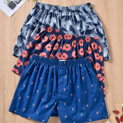 Men's Boxers - Modern Plant Print