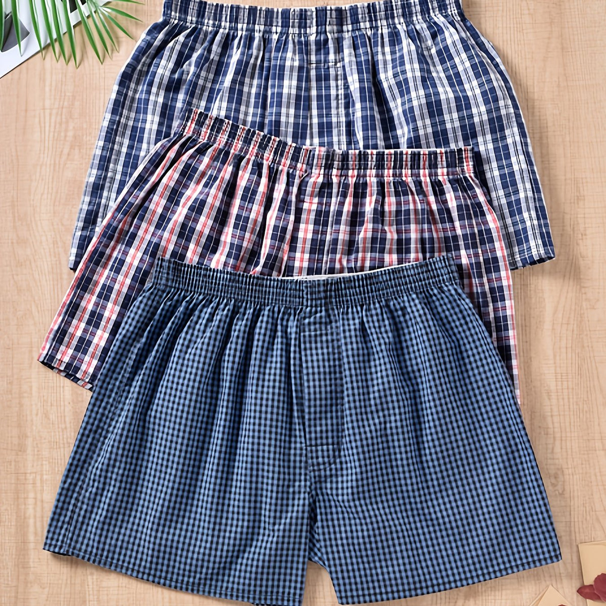 Men's Boxers - Modern Plant Print