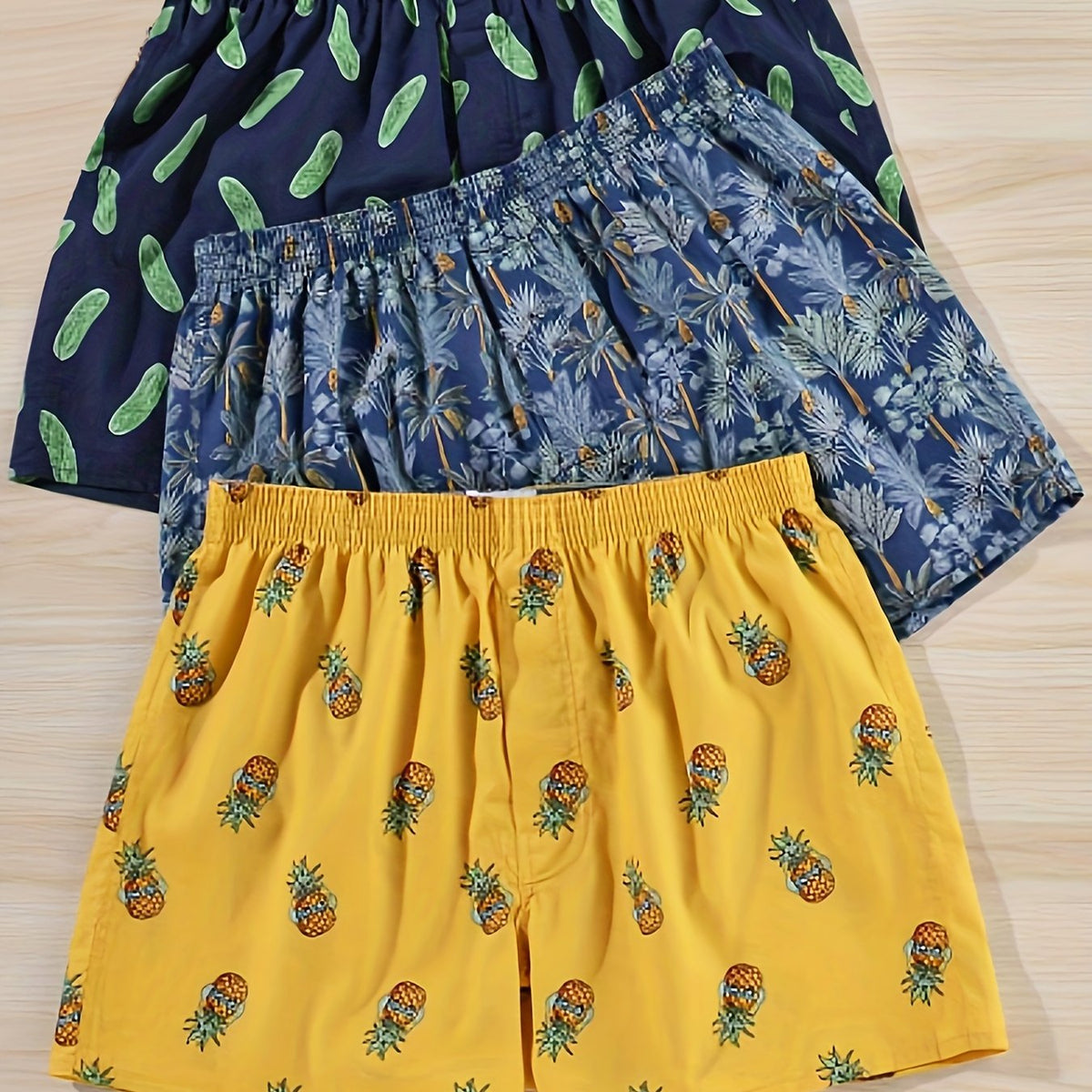 Men's Boxers - Modern Plant Print