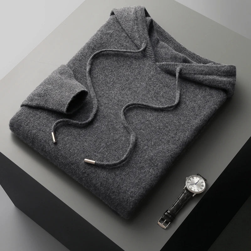 Men's Luxury Hoodie with Adjustable Hood