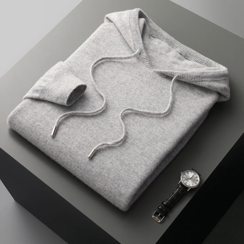 Men's Luxury Hoodie with Adjustable Hood