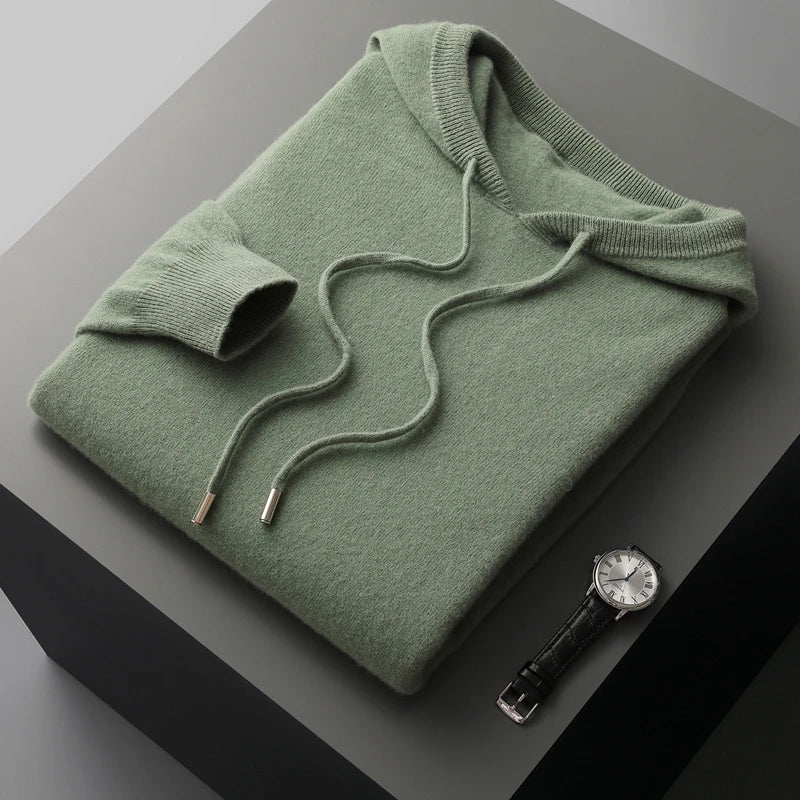 Men's Luxury Hoodie with Adjustable Hood