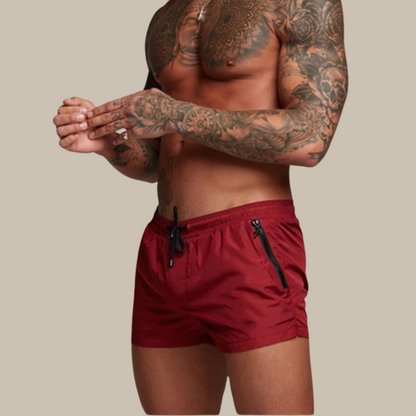 Men's Stretchy Quick-Dry Swim Shorts with Pockets