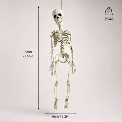 Posierbares Skelett für Halloween