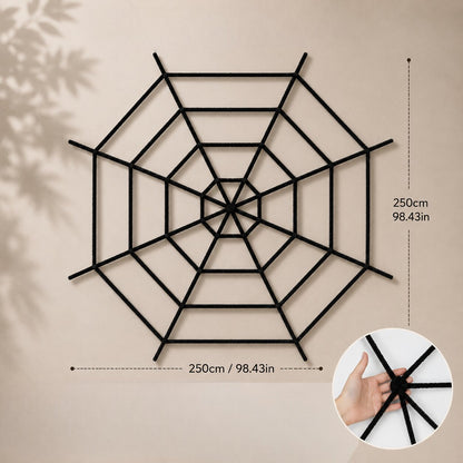 Riesiges Spinnennetz für Halloween Deko