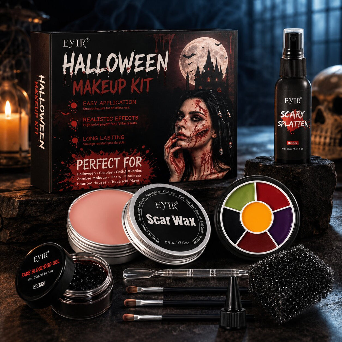 SFX Halloween Schminke Set für Wunden & Narben