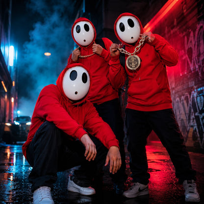 Shy Guy Maske für Halloween & Cosplay