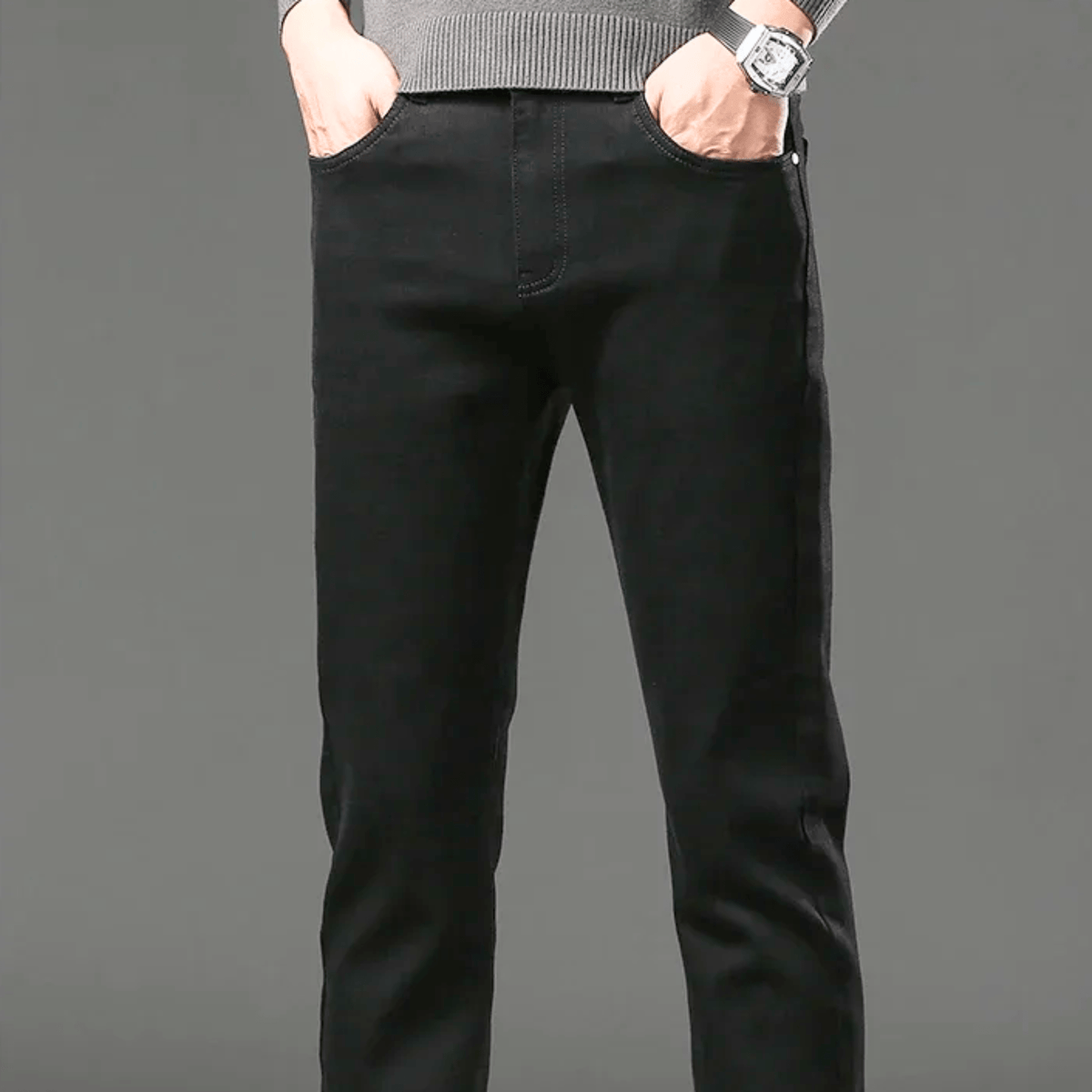 PANTALON EN DENIM THERMIQUE